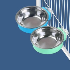 2-in-1 Pet Dog Cage Bowl Puppy