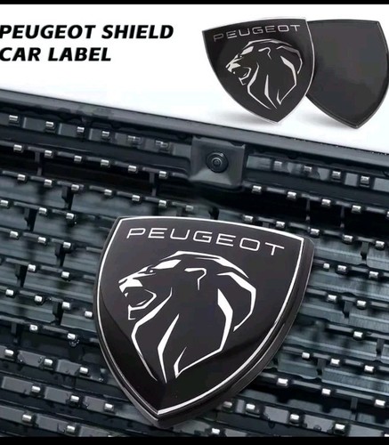 Peugeot fit for badge - badge, black