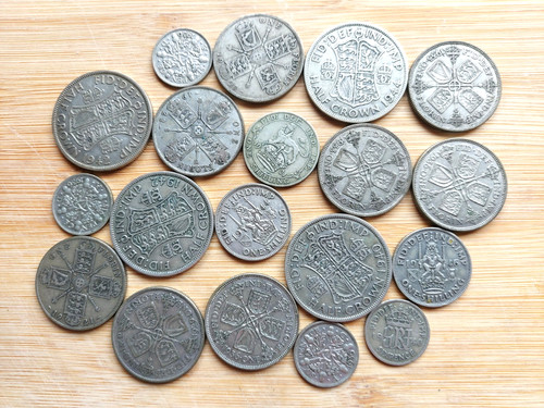 Pre 1947 silver - coins,