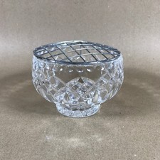 Vintage Cut Crystal Rose Bowl
