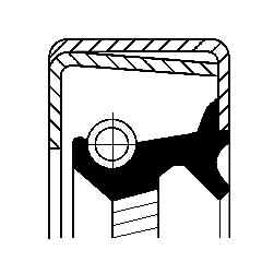 Corteco 12014316b shaft seal - corteco,