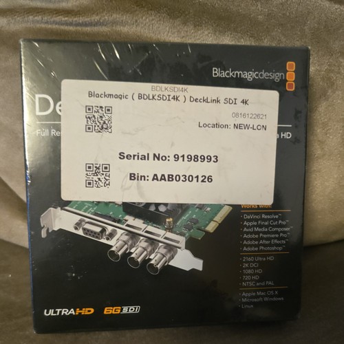 Blackmagic decklink sdi - blackmagic,