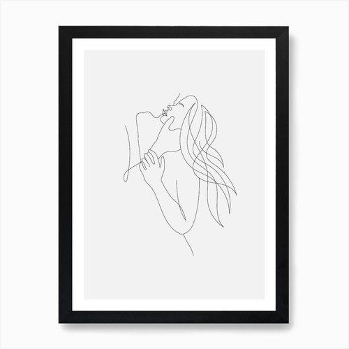 Couple love line art - couple, in