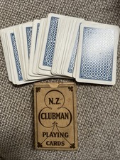 Rare Thomas De La Rue N.z. Clubman Playing Cards