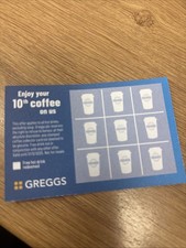 Greggs Loyalty Card Stamp