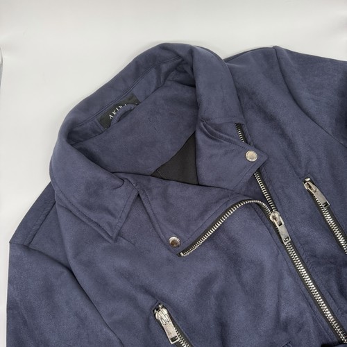 Akira blue suede biker - akira,