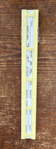 Vintage unit conversion slide - unit,