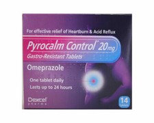 3x boxes 14 Pyrocalm Control Omeprazole 20mg Tablets Heartburn  Acid Reflux Gast