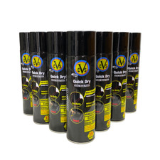 12x 500ml Satin Black Spray