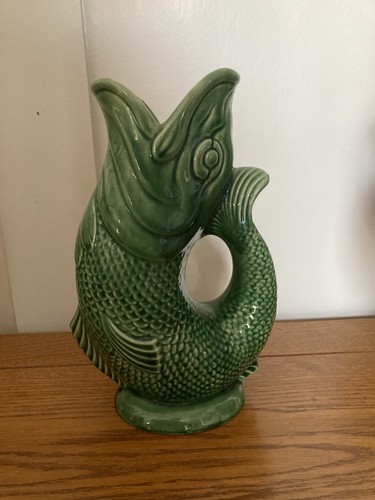 Large vintage glazed - vintage, green