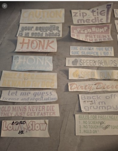 Various car stickers vinyl - various,