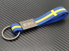 Volvo C30 Swedish Flag Keyring