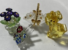 Set 4 Swarovski  Crystal