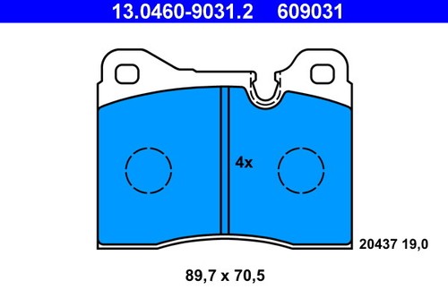 Ate 0460 9031 - 13.0460-9031.2, brake