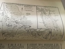 VINTAGE SEA CHART / NAUTICAL MAP 1961 - EXMOUTH  - To Frame?
