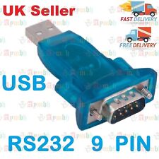 USB 2.0 to RS232 Serial Port DB9 9 Pin Male Converter Adapter Win7/8/2000/XP Mac