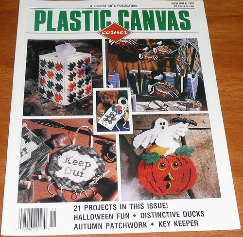 Plastic canvas corner - canvas, 1991