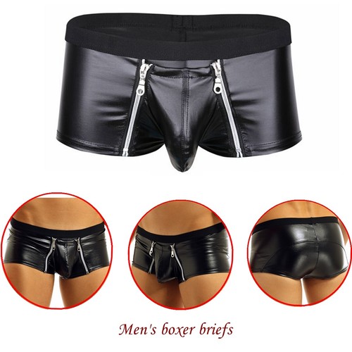Mens knickers wet look - knickers, leather