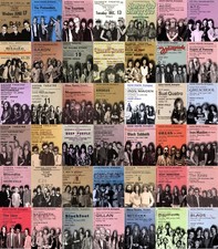Multi-Listing Concert ticket music nostalgia retro metal plaques signs