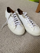 Givenchy Paris Mens White Leather Shoes Size Eu 41 Uk 7