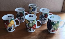 6 Dunoon Fine Bone China Mugs