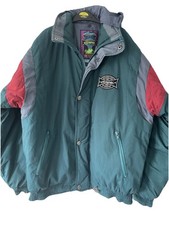 Vintage Campri Active Ski Jacket Mens Size X Small Neon 80s Full Zip Fits Like M