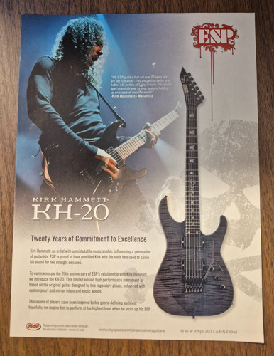 Metallica kirk hammett esp - metallica,