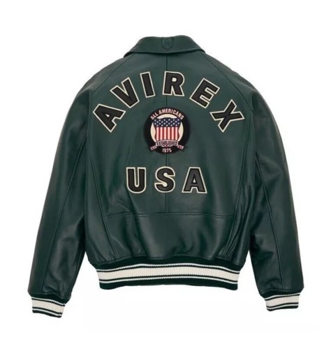 Avirex men green - men, leather