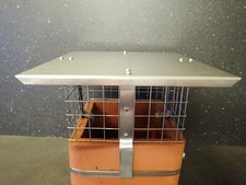 Square Stainless Steel Chimney Cowl/ Bird Guard. *FREE POSTAGE*.