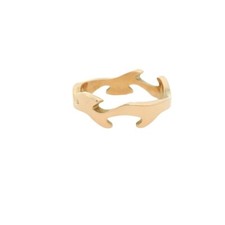 Georg Jensen 18ct Rose Gold Fusion Centre Ring