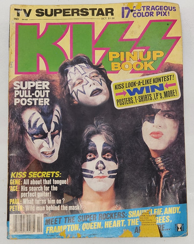 1978 kiss pinup - kiss, magazine