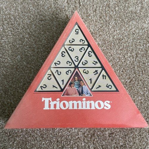 Vintage triominoes tile board - tile,