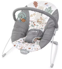 Cuggl Deluxe Baby Bouncer Supportive seat, Soothing vibration Non slip- Woodland