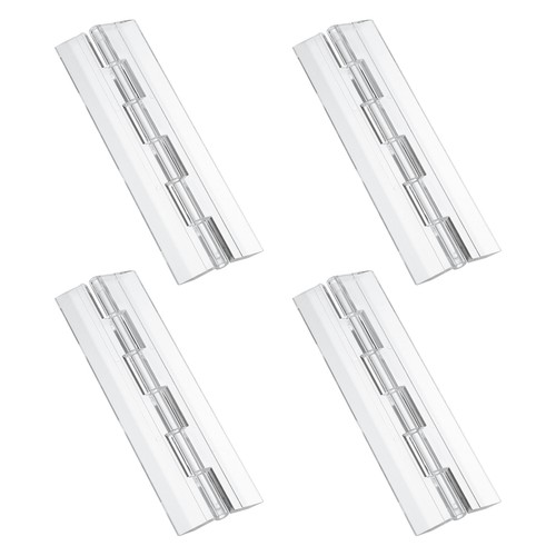 Pcs clear plastic hinges - 4,