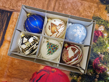 Hand Painted Glass Baubles 6