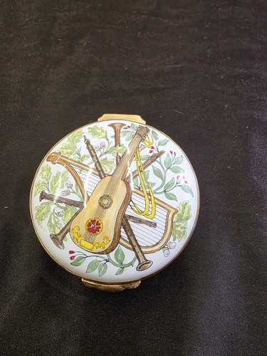 Reuge swiss enamel music box - swiss,
