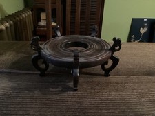 Antique Chinese Hardwood Vase