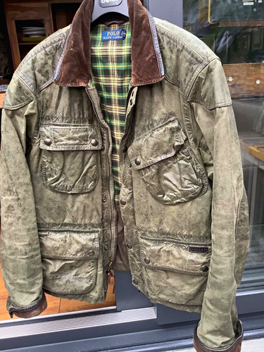 Polo ralph lauren green waxed - lauren,