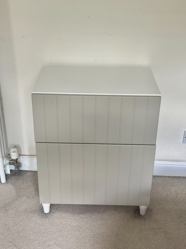 Ikea grey beige drawer chest - grey,