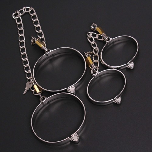 Men women metal - oval, ankle