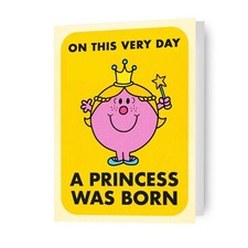 Birthday Card Mr Men & Little Miss Princess Birthday Card Includes Envelope