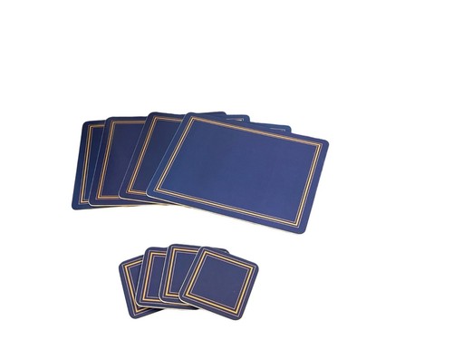 Blue placemat coaster - , 4