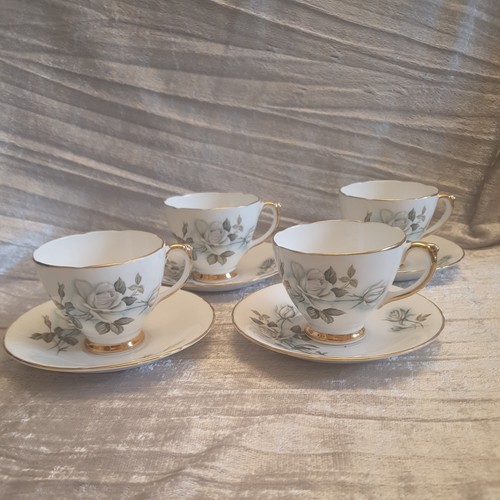 Bone china cup saucer - bone, 4