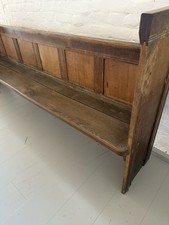 Stunning Antique Oak Pew Seat