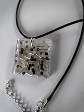 Handmade Clear Resin Pendant