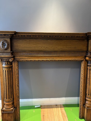 Ornate solid wood fire - ornate,