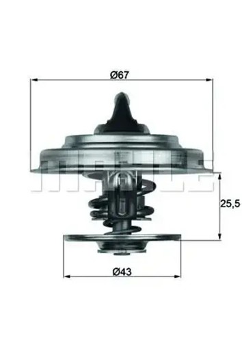 Thermostat 87d mahle for - thermostat,