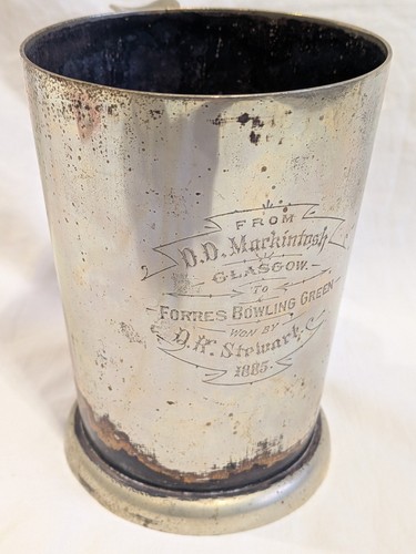 Silver plated tankard - plated,