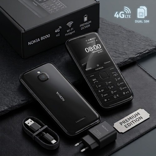 New nokia 8000 dual sim - new,