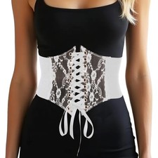 Wide corset dress - wide, belt
